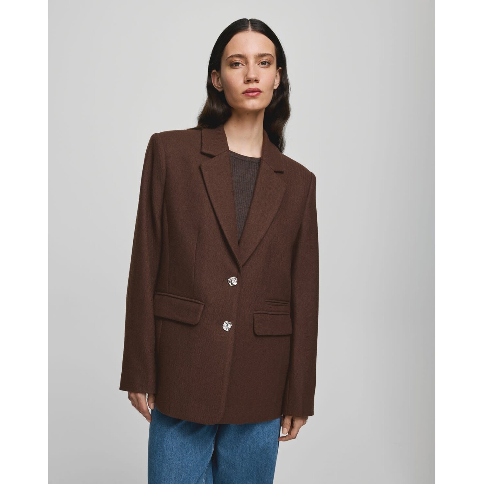 MSCH Elliot loose blazer Hot fudge