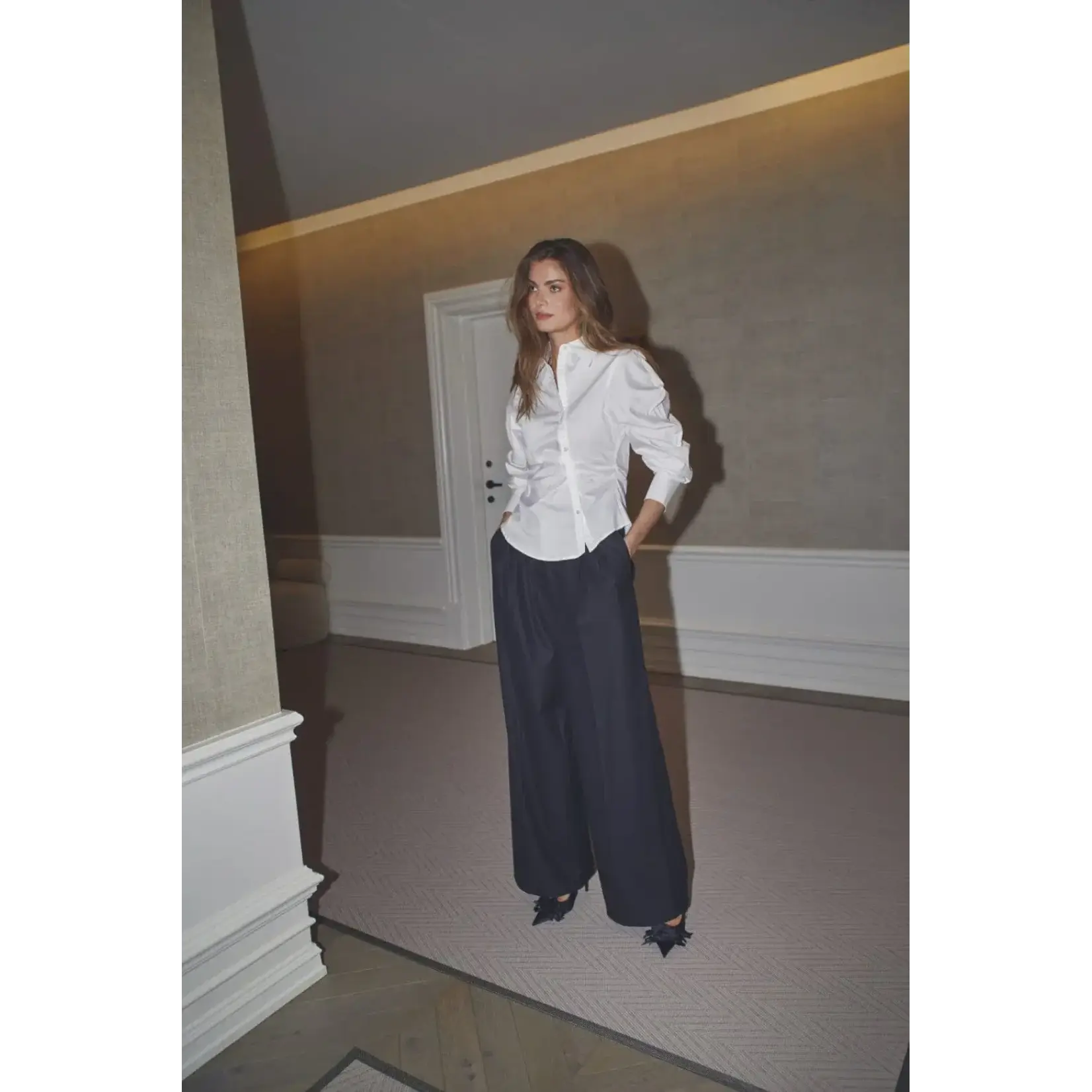 Co'couture Sibelle pleat pant Black