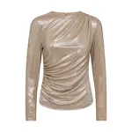 Co'couture Margot drape blouse Champagne
