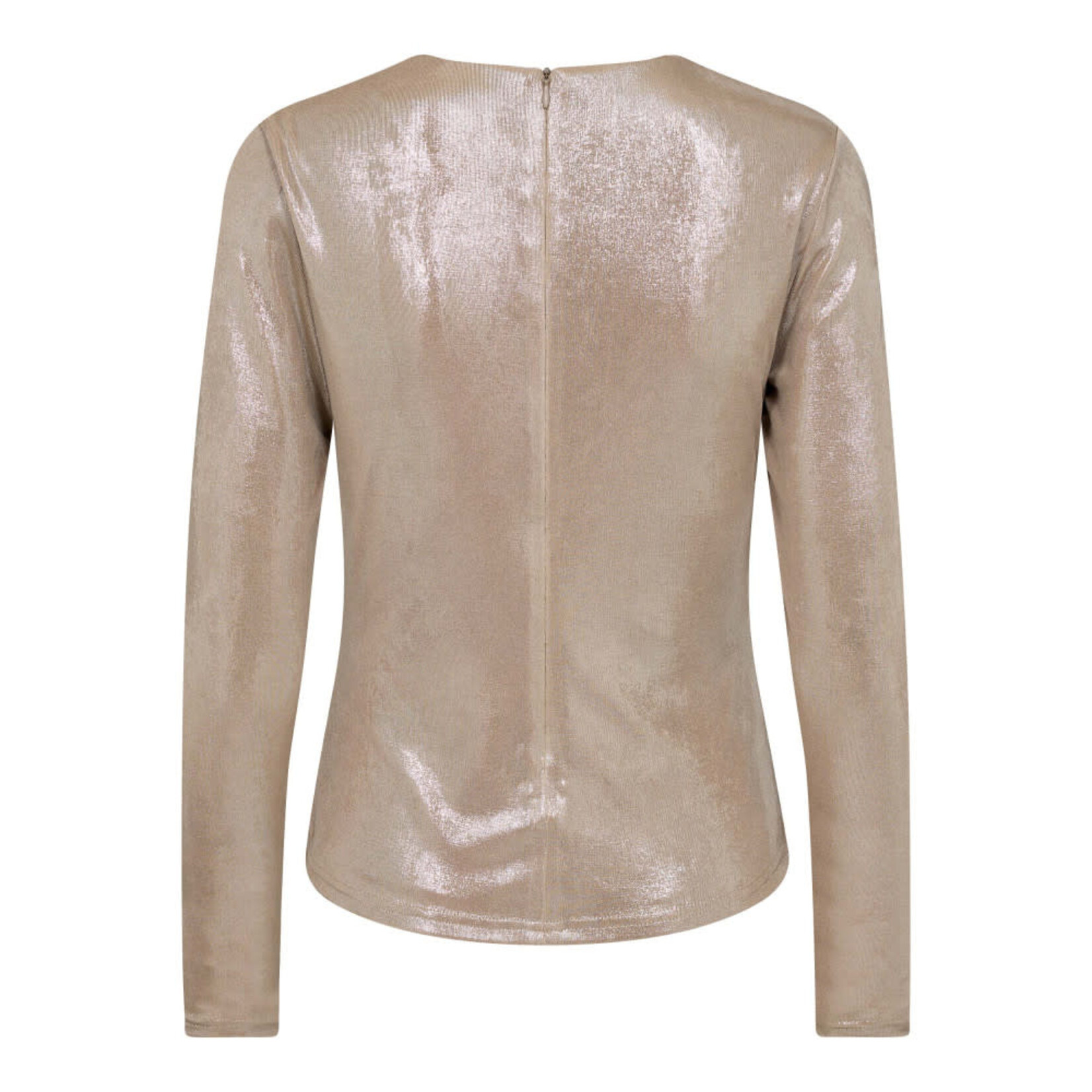 Co'couture Margot drape blouse Champagne