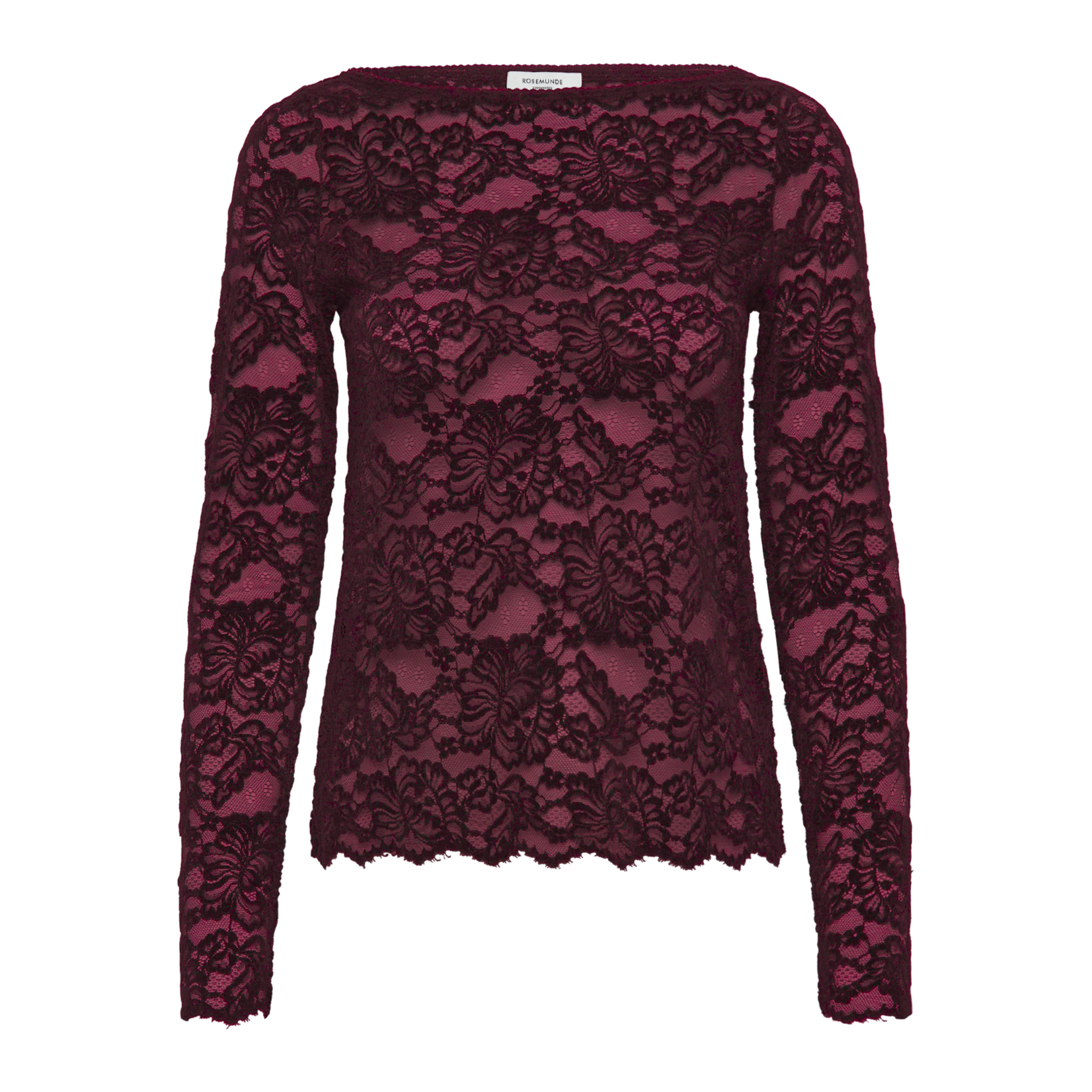 Rosemunde Dania lace t-shirt Tawny port