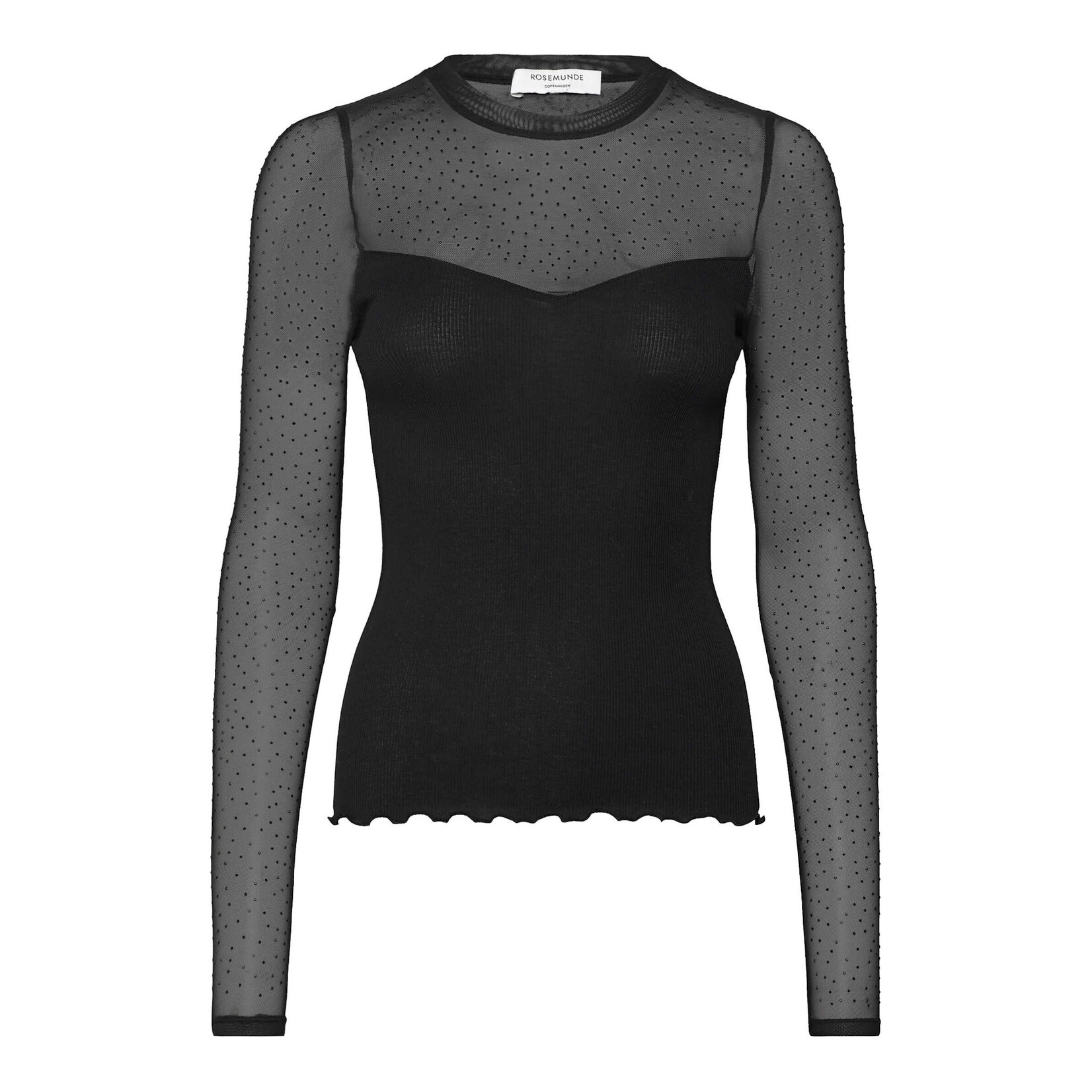 Rosemunde Bernadine lace t-shirt Black