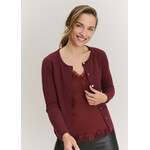 Rosemunde Laica cashmere cardigan Tawny port