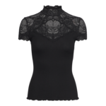 Rosemunde Beatha silk lace t-shirt Black