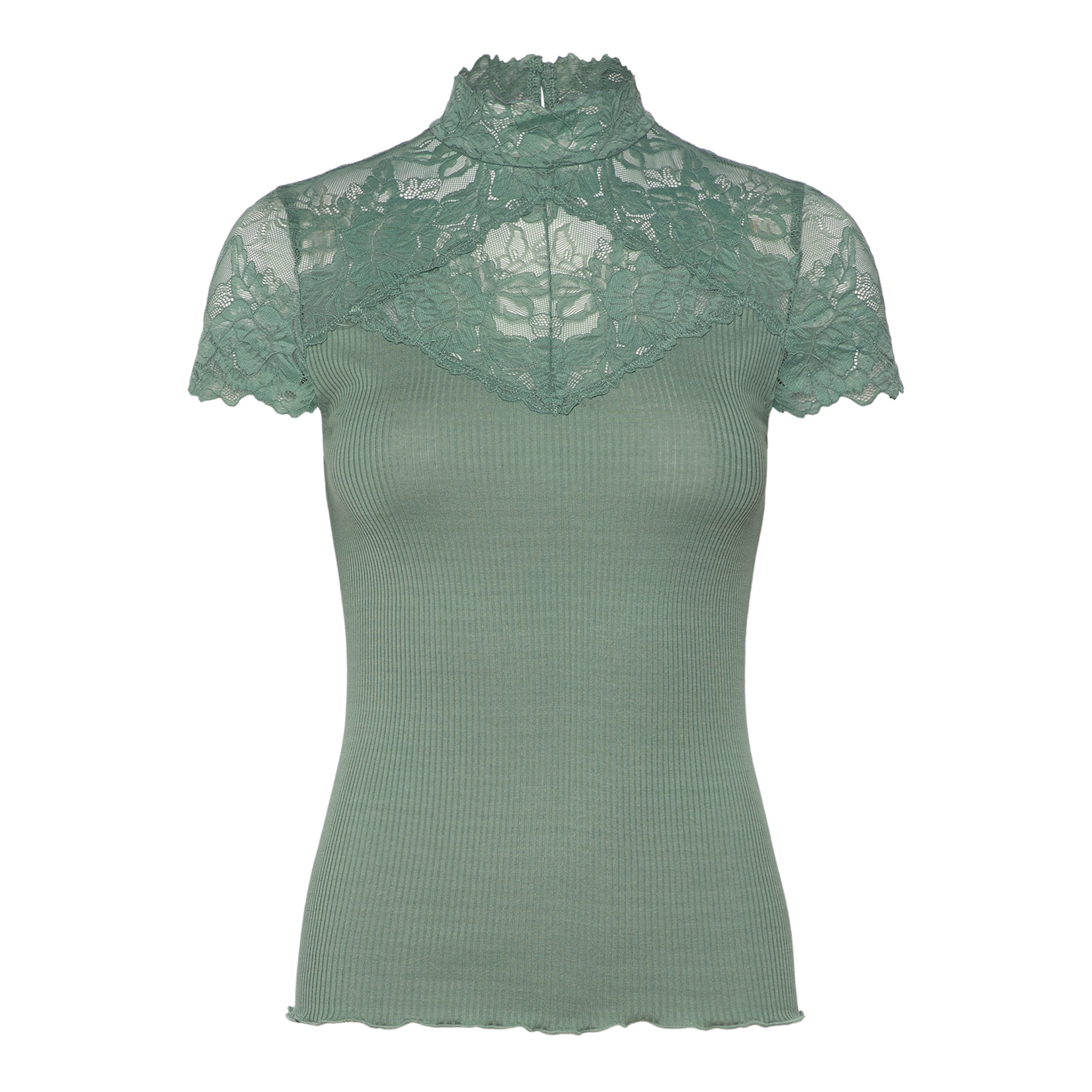 Rosemunde Beatha silk lace t-shirt  Laurel wreath