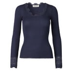 Rosemunde Benita silk lace t-shirt Navy