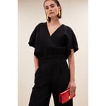 By-Bar Mabel structure stripe blouse Jet black