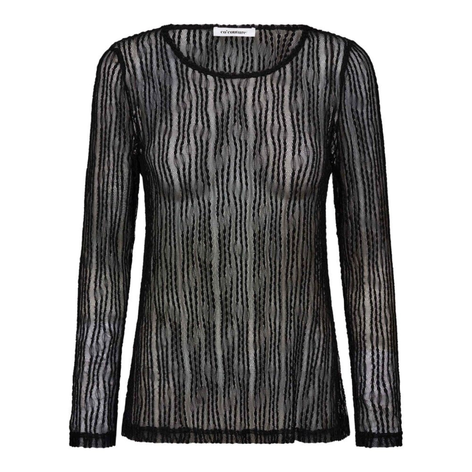 Co'couture Barb o-neck blouse Black