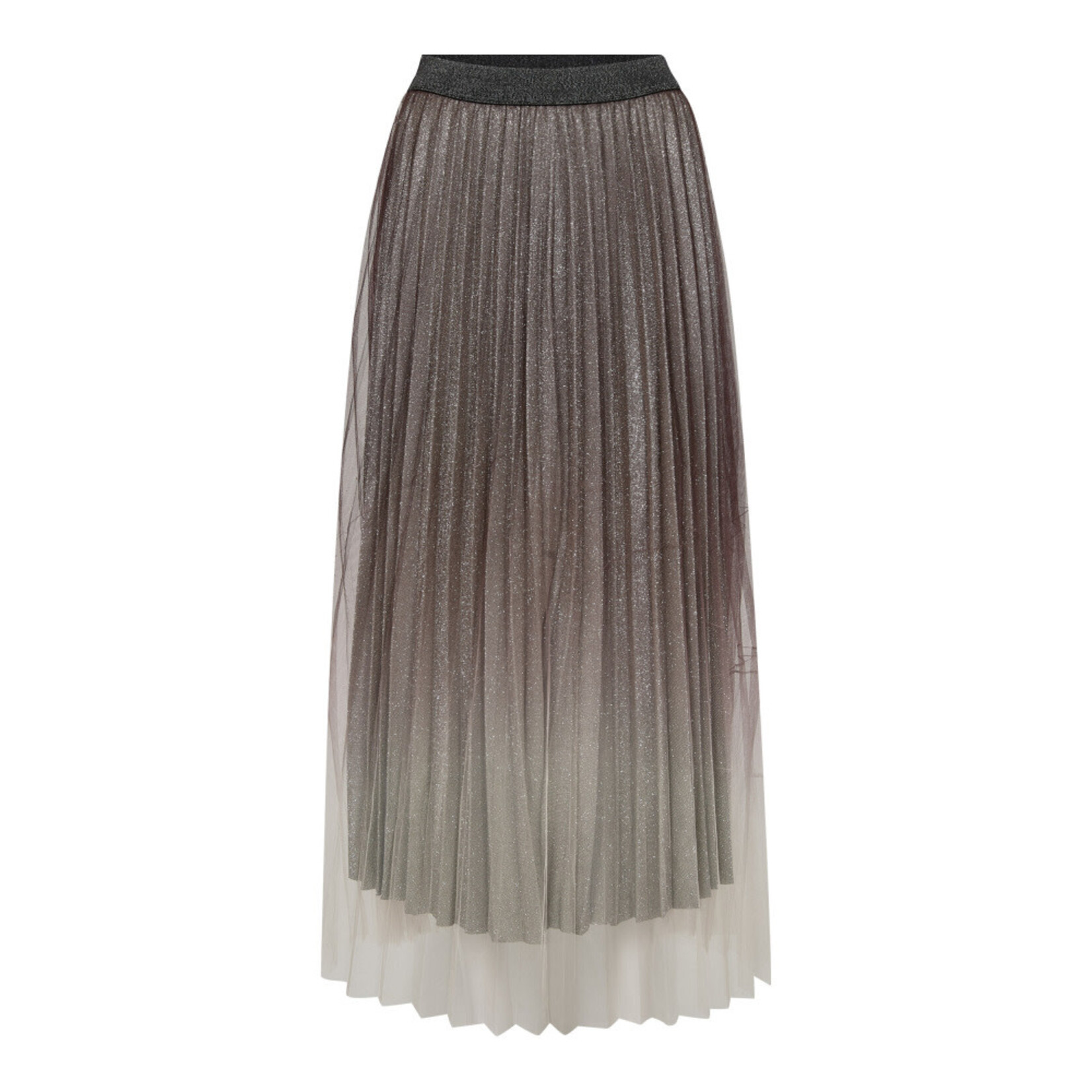 Co'couture Glitter plisse skirt