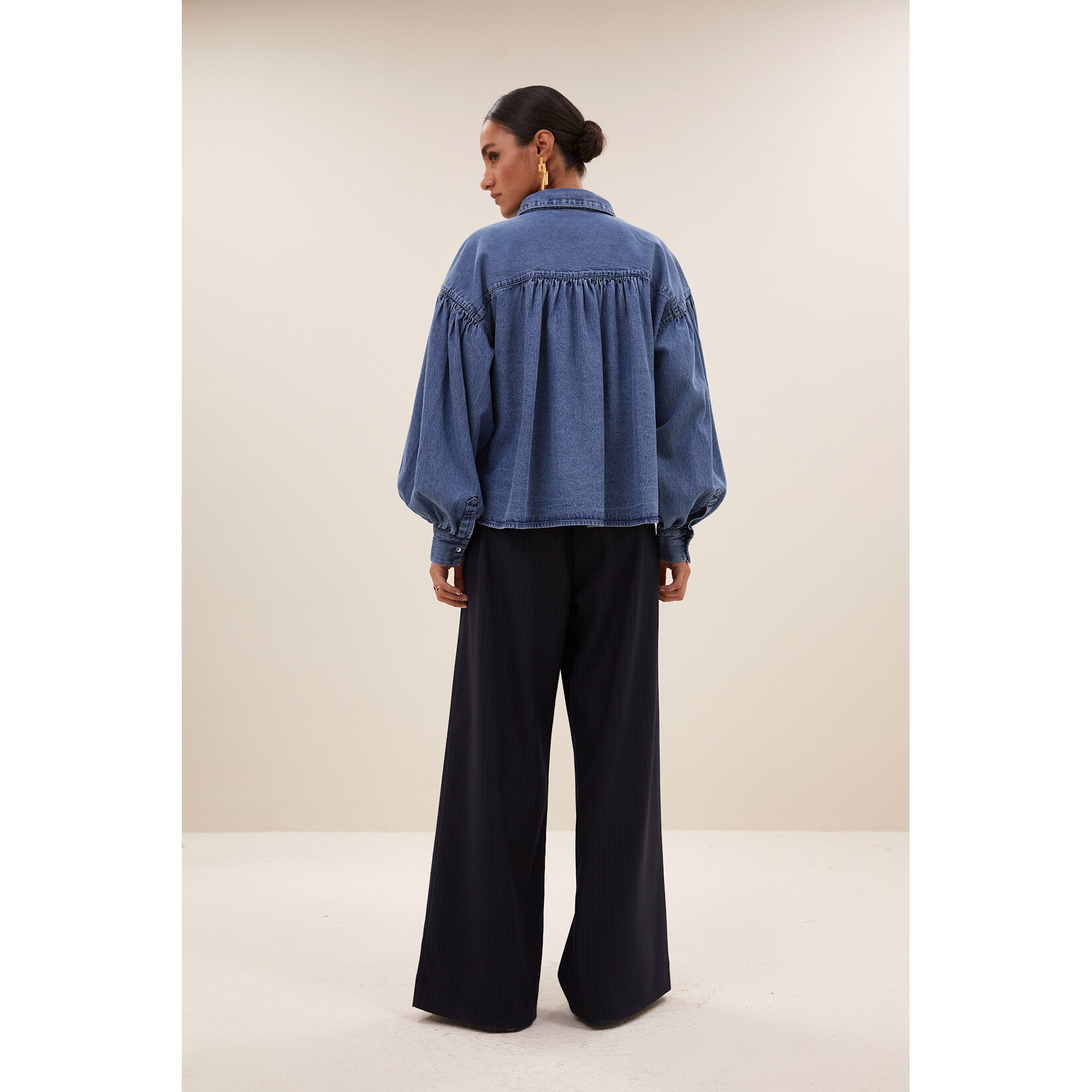 By-Bar Sarah short denim blouse