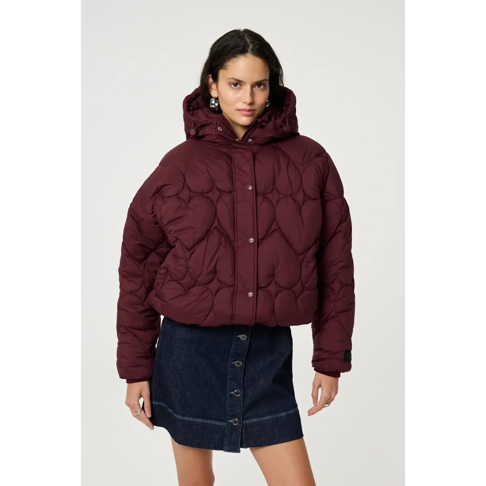 Fabienne Chapot Prisca short puffer Burgandy