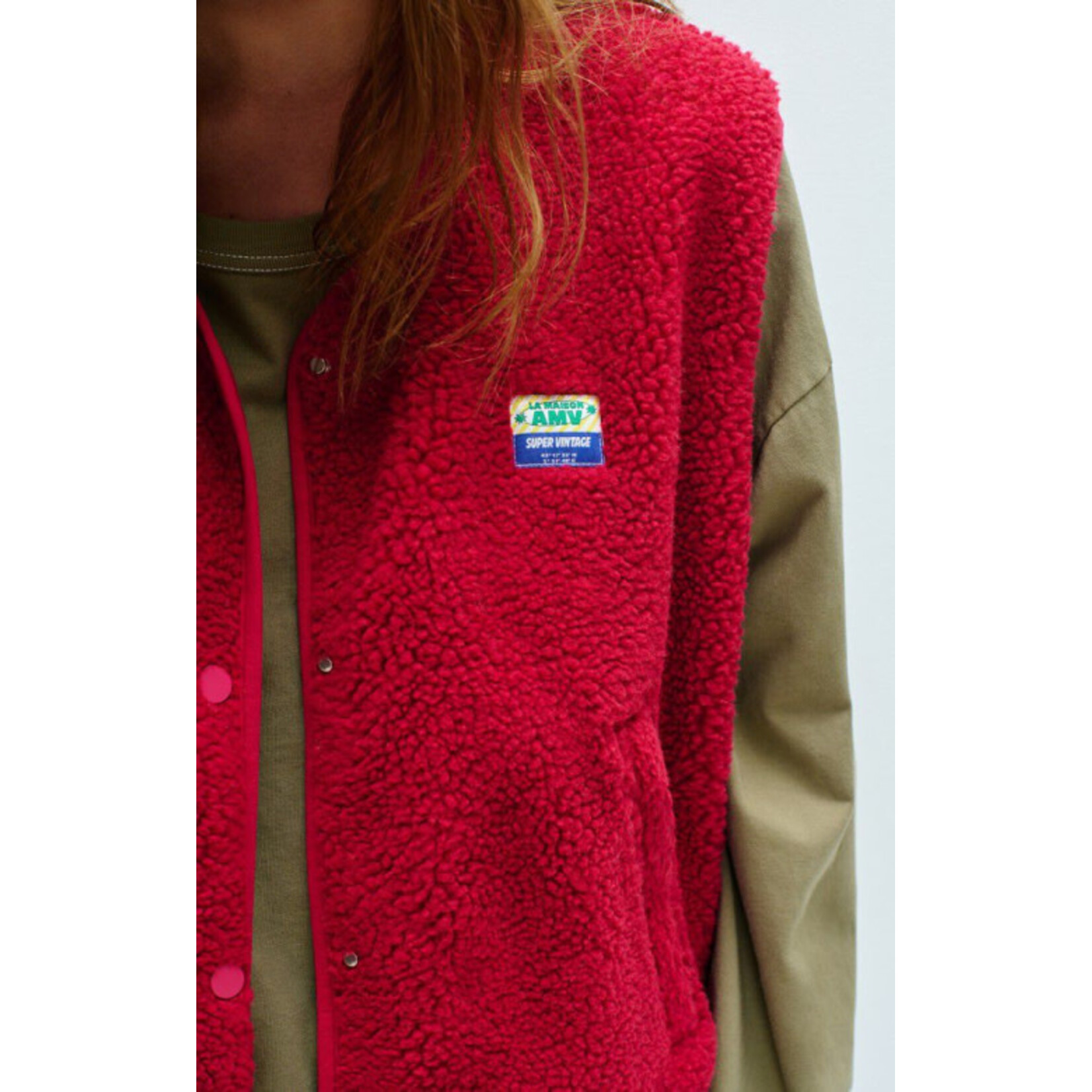 American Vintage Hoktown gilet Magenta