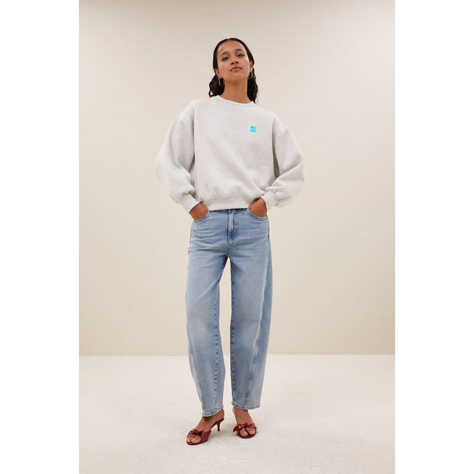 By-Bar Begum light denim pants