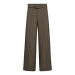 Co'couture Luna belt crease pant Walnut