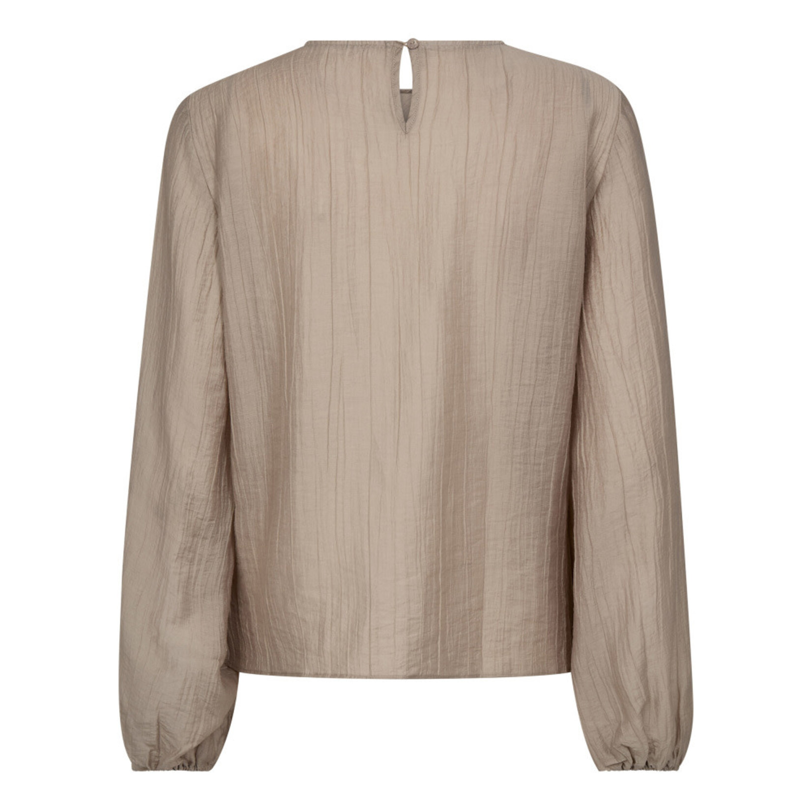 Co'couture Conny drape blouse Mink