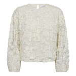 Co'couture Tessy flower blouse Off white