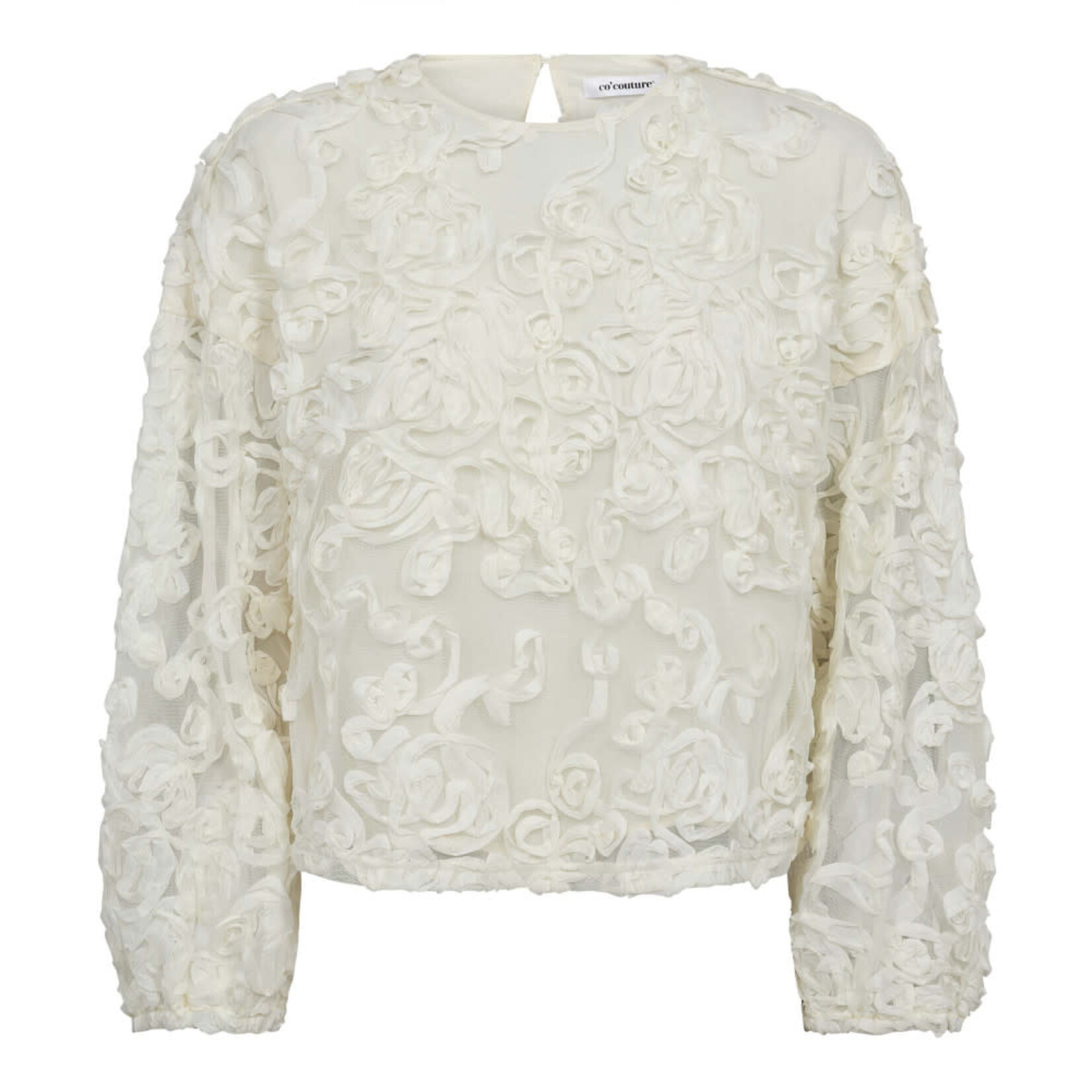 Co'couture Tessy flower blouse Off white
