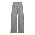 Co'couture Lance pleat sweatpants Grey melange