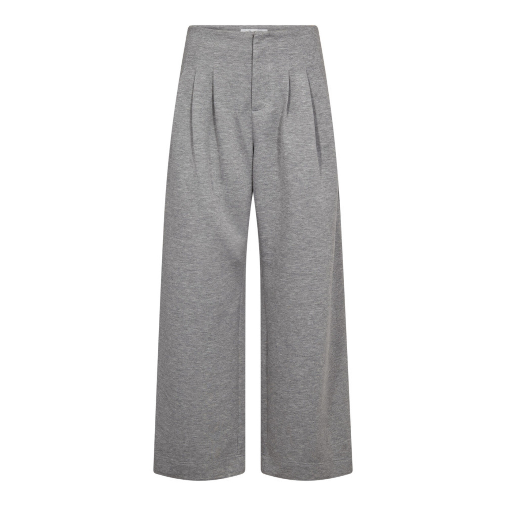 Co'couture Lance pleat sweatpants Grey melange
