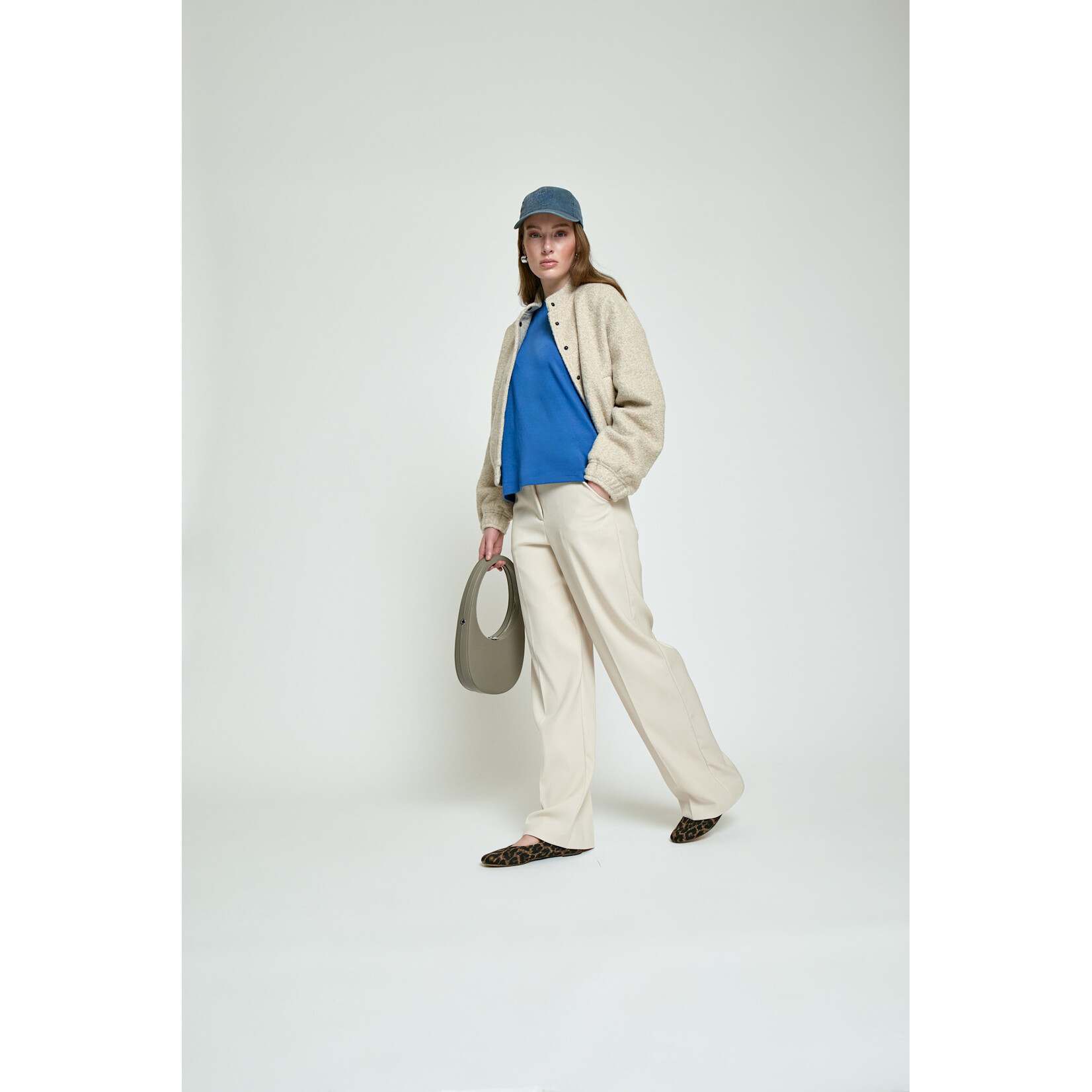 Minus Jenia short jacket Sand gray