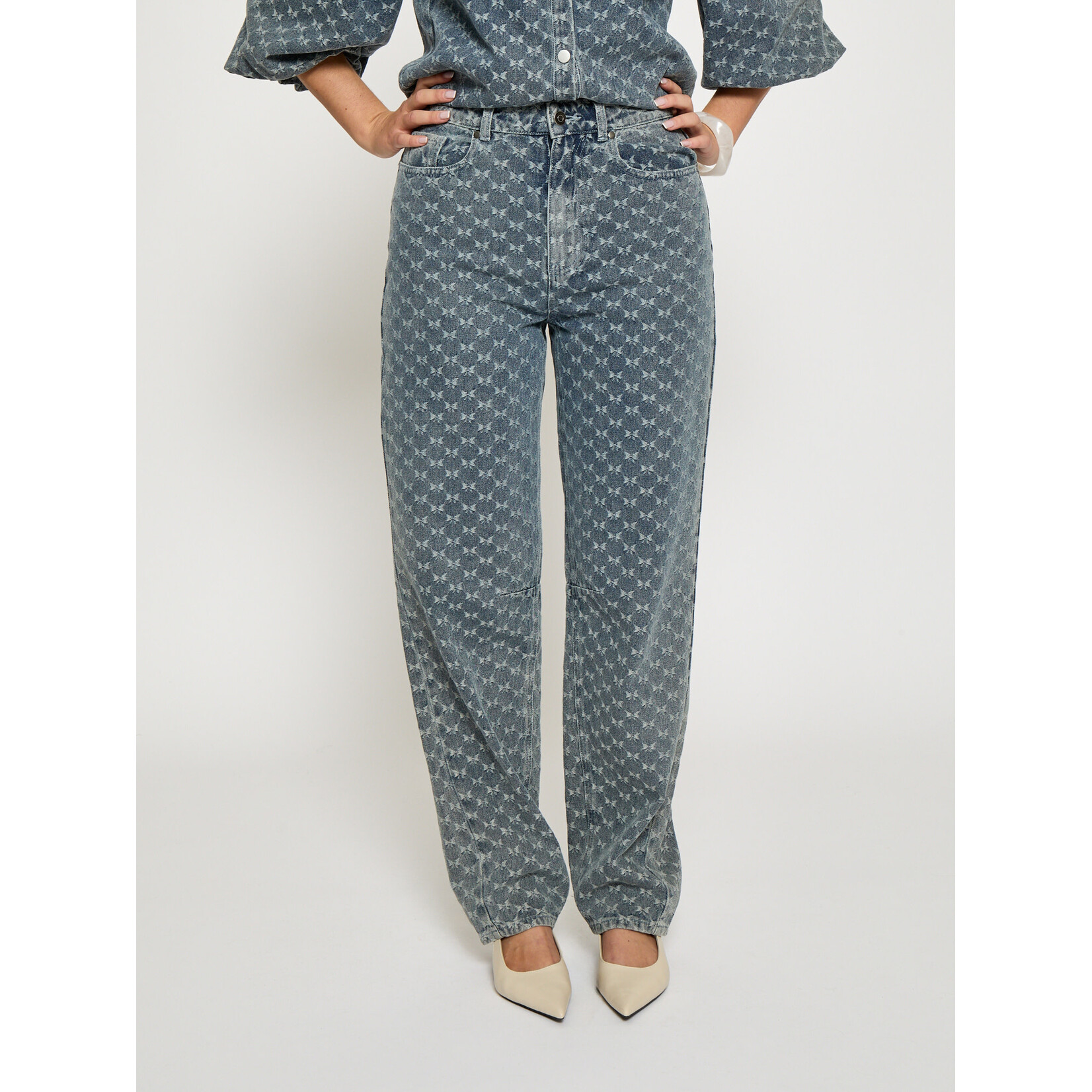 Minus Sienne high waist pant Light denim