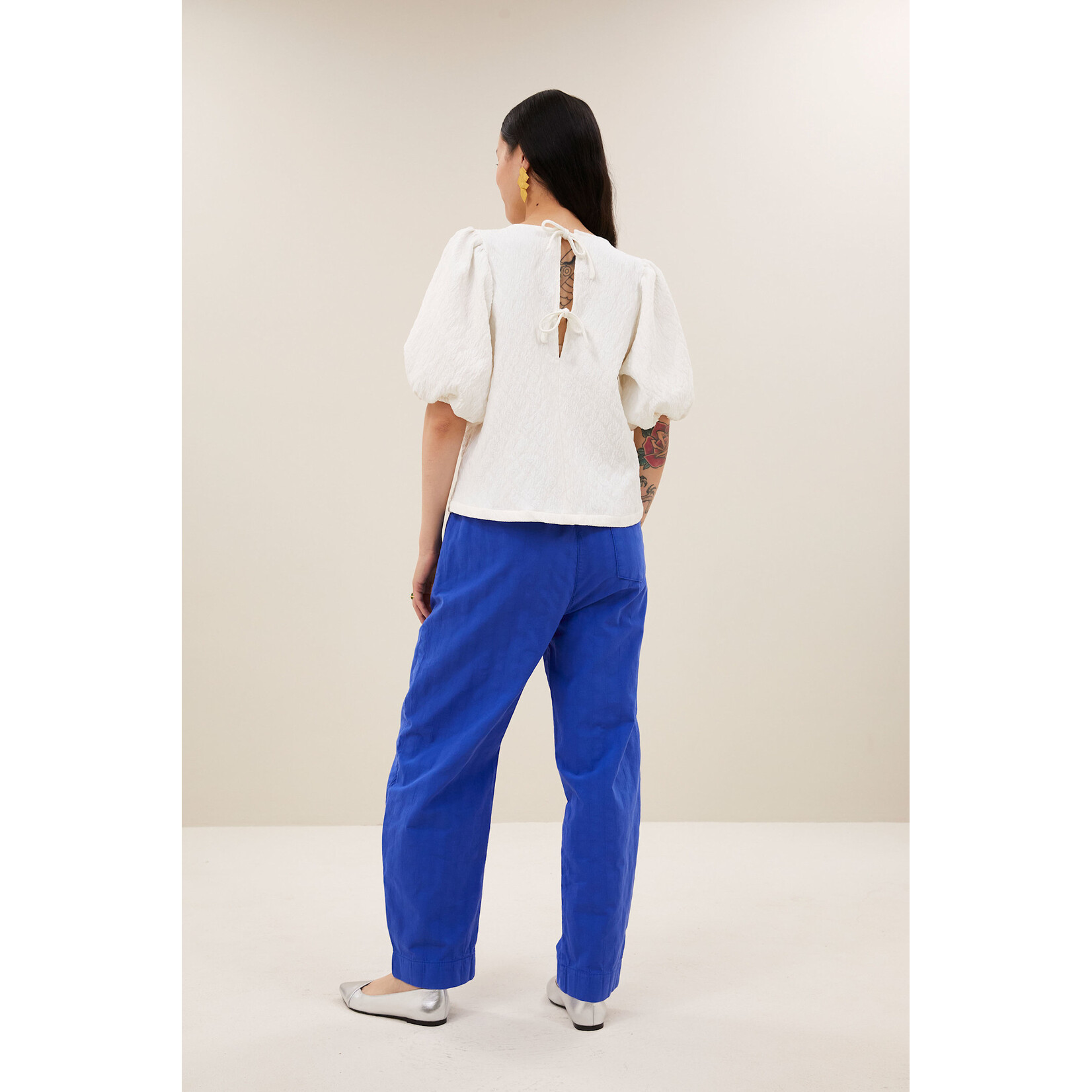 By-Bar Jet cheetah blouse Off white