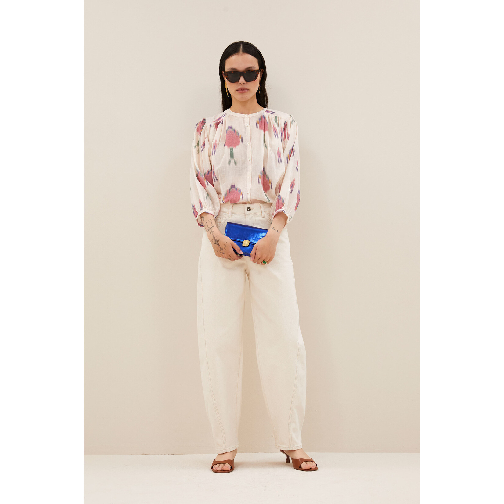 By-Bar Becky ikat blouse Spring ikat