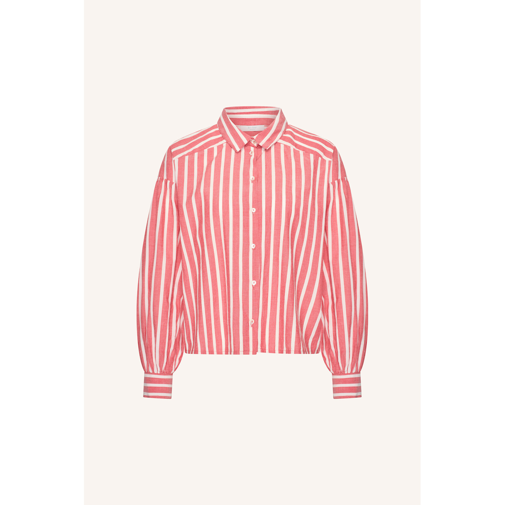 By-Bar Sarah short stripe blouse Red stripes