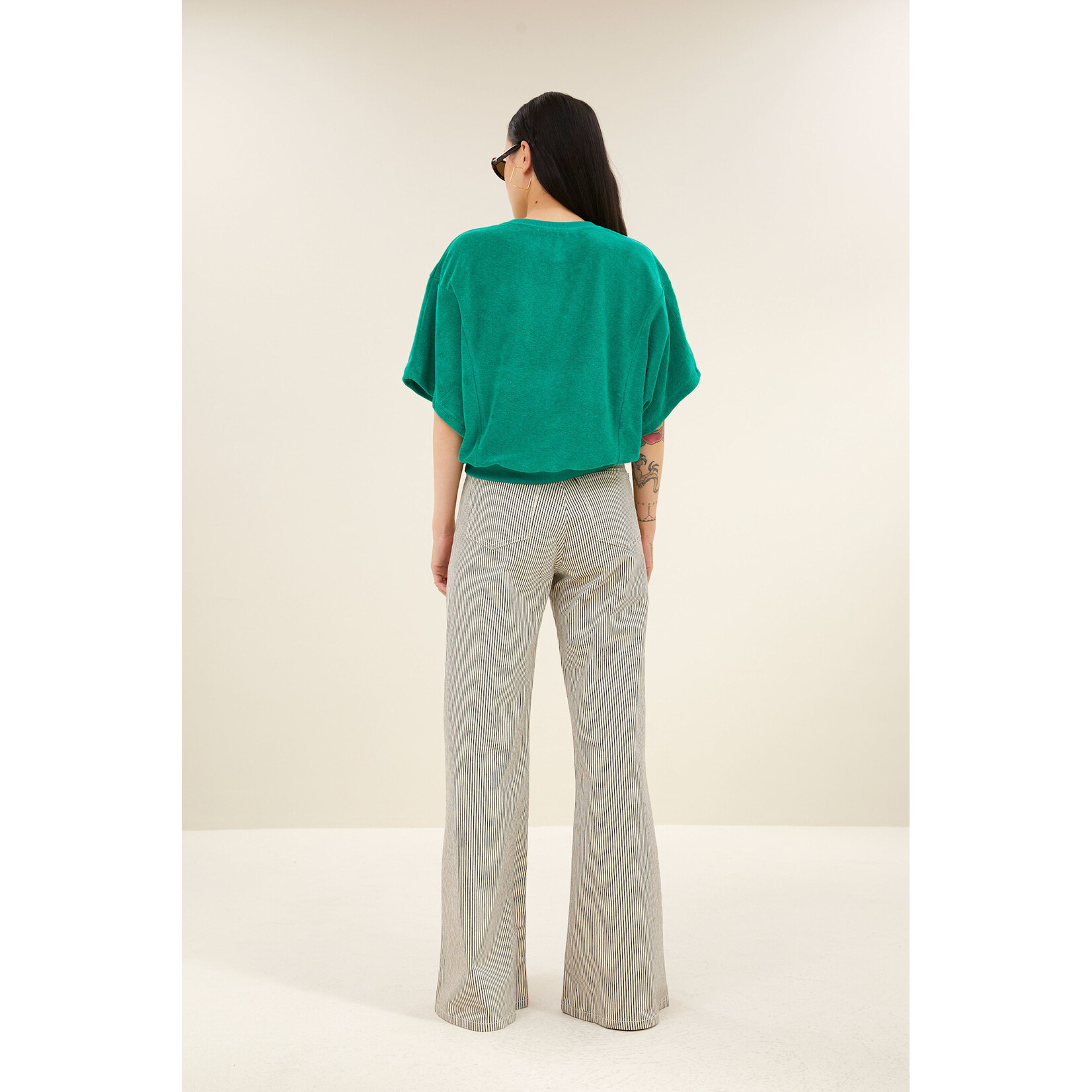 By-Bar Nuki slub top Green lake