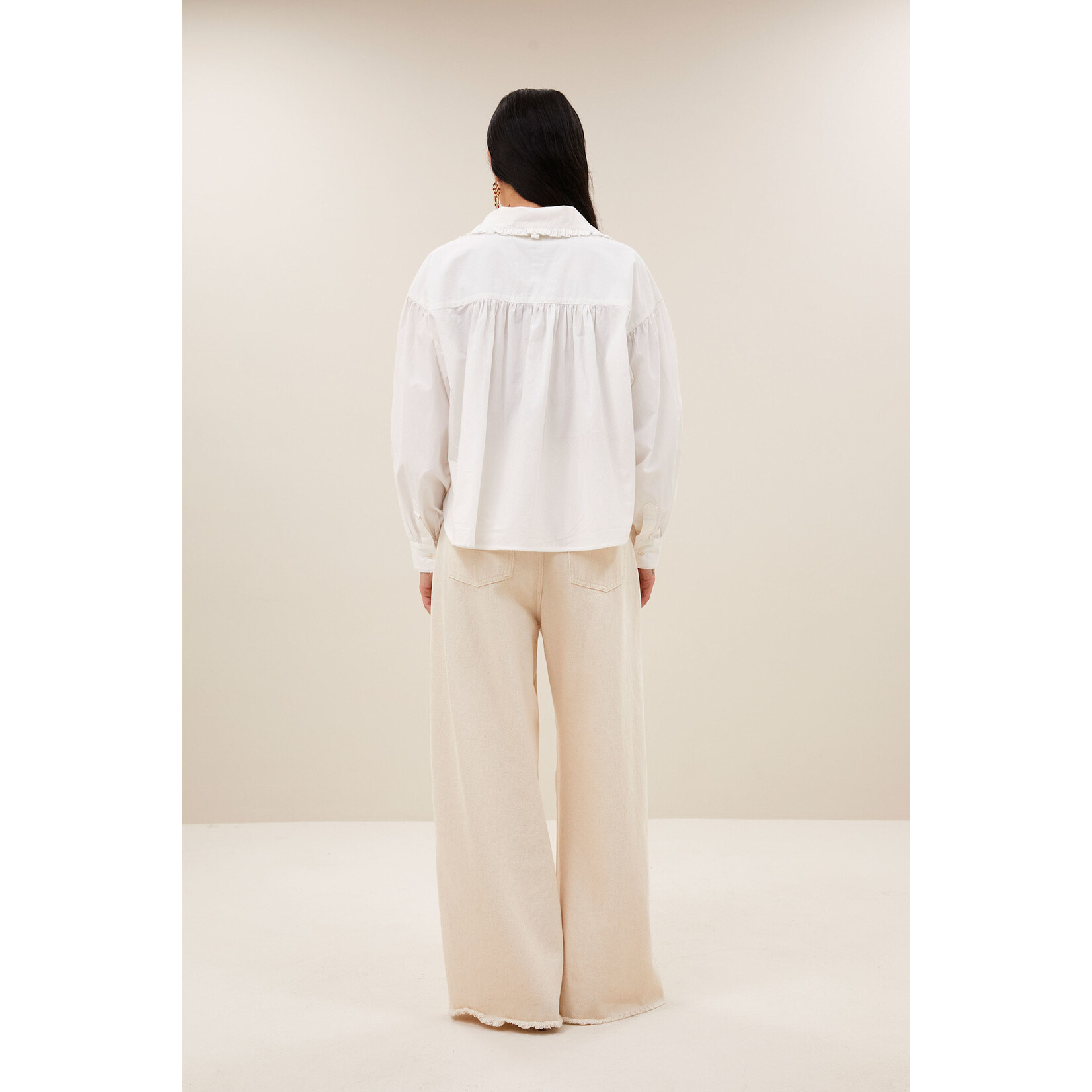 By-Bar Lux grain jeans Raw white