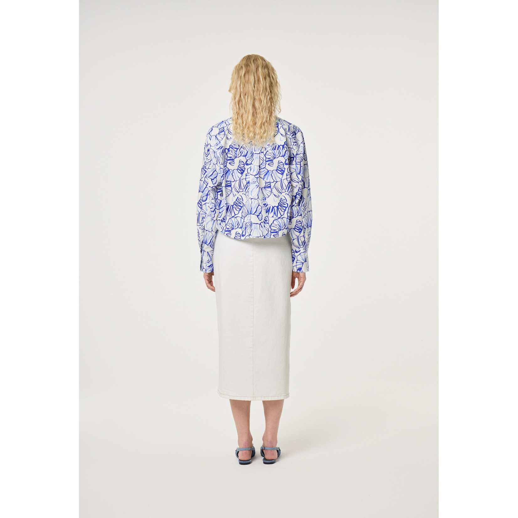 Fabienne Chapot Haidy blouse Cosy white/cobalt