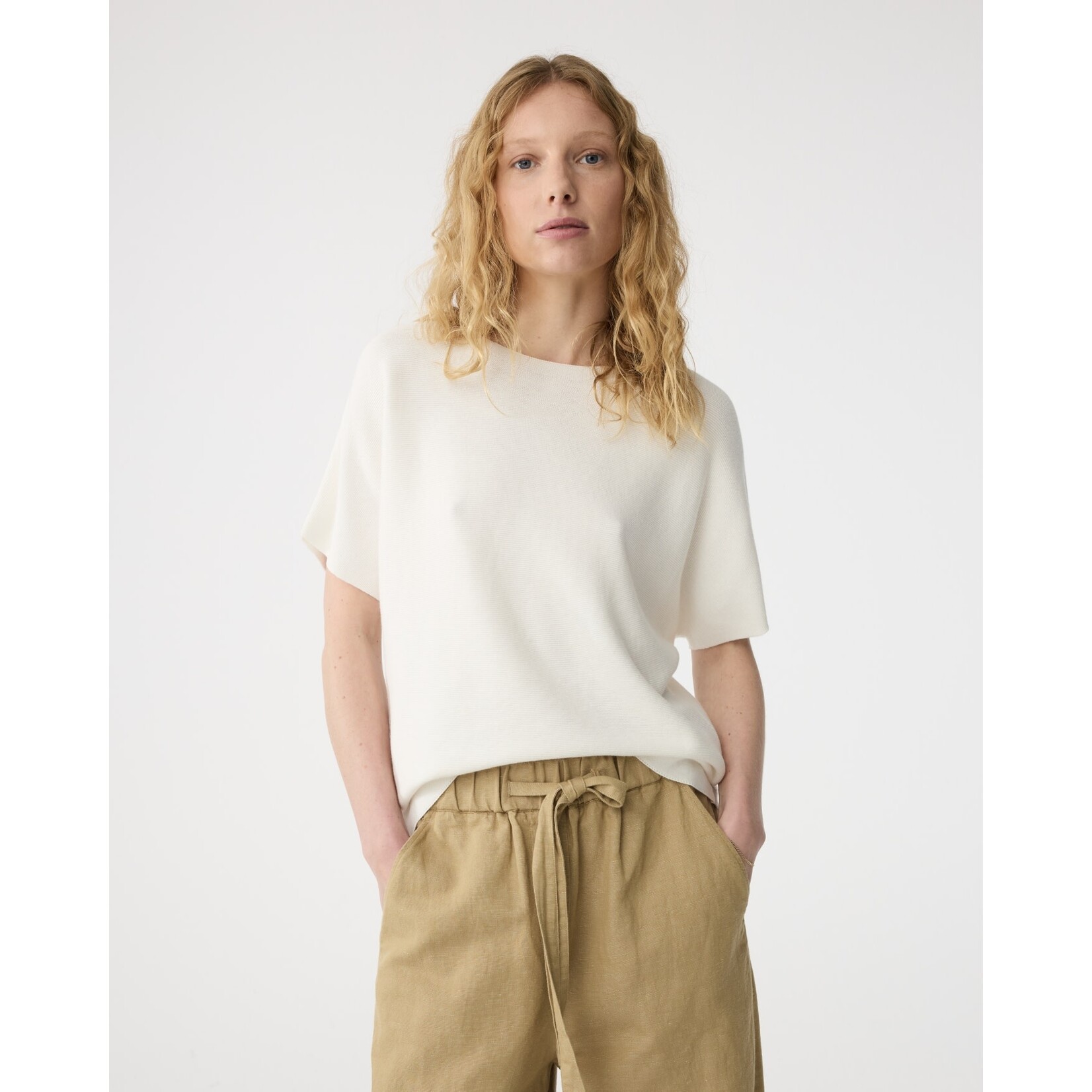 Knit-ted Eva top Off white