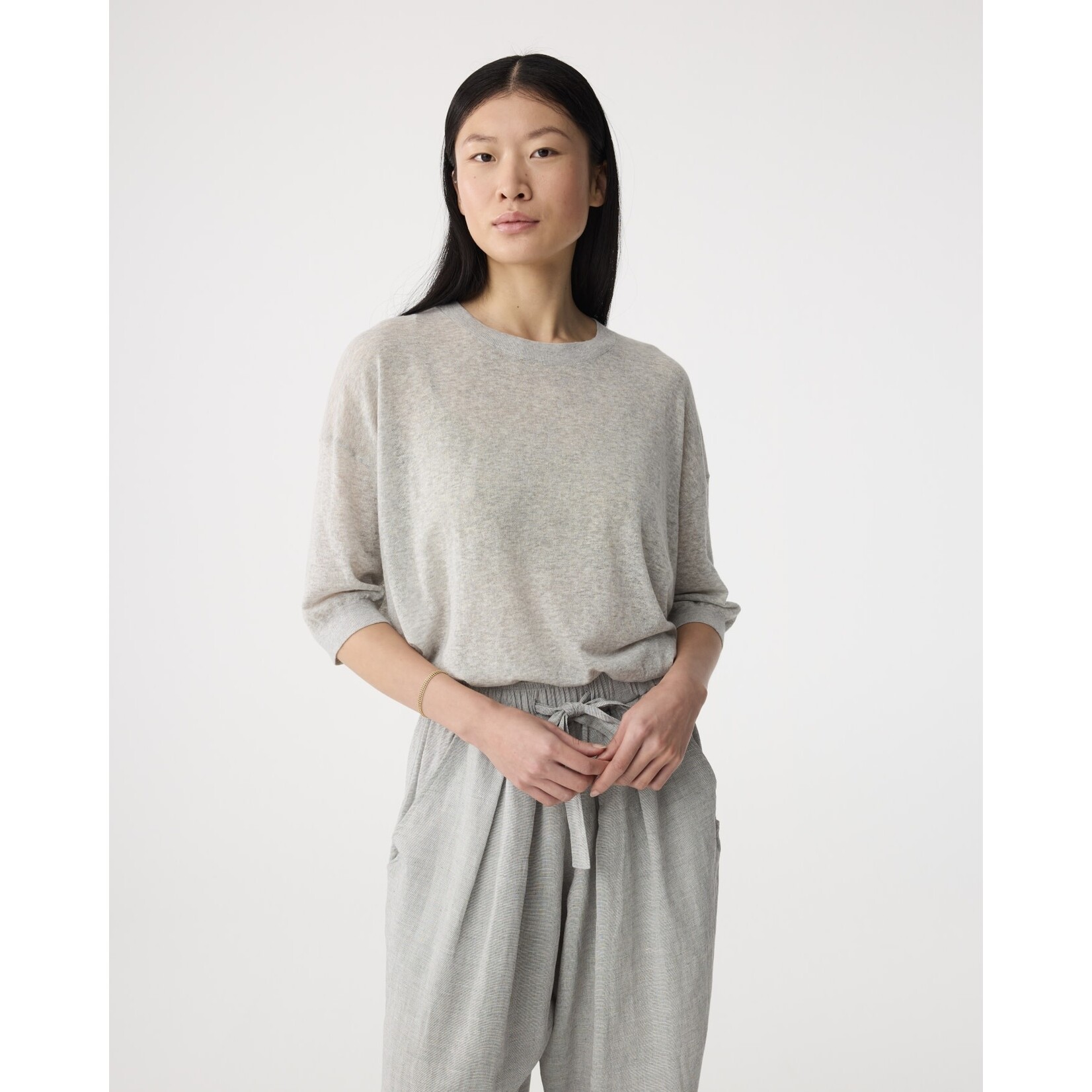 Knit-ted Fanes t-shirt Grey melange