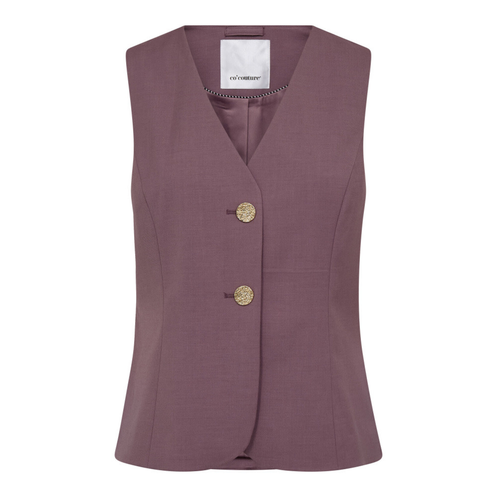 Co'couture Liam curve vest Old rose