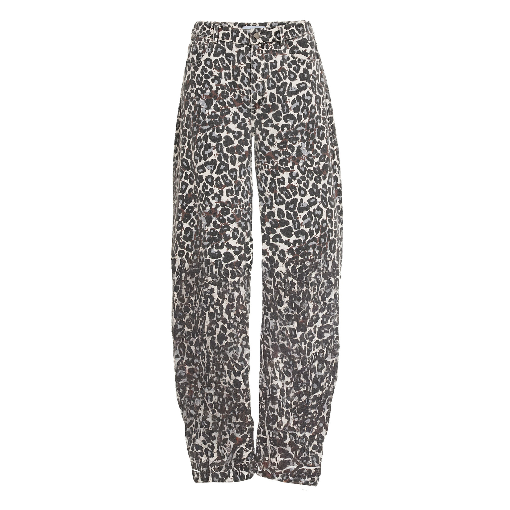 Minus Malli mid waist pant Leo print
