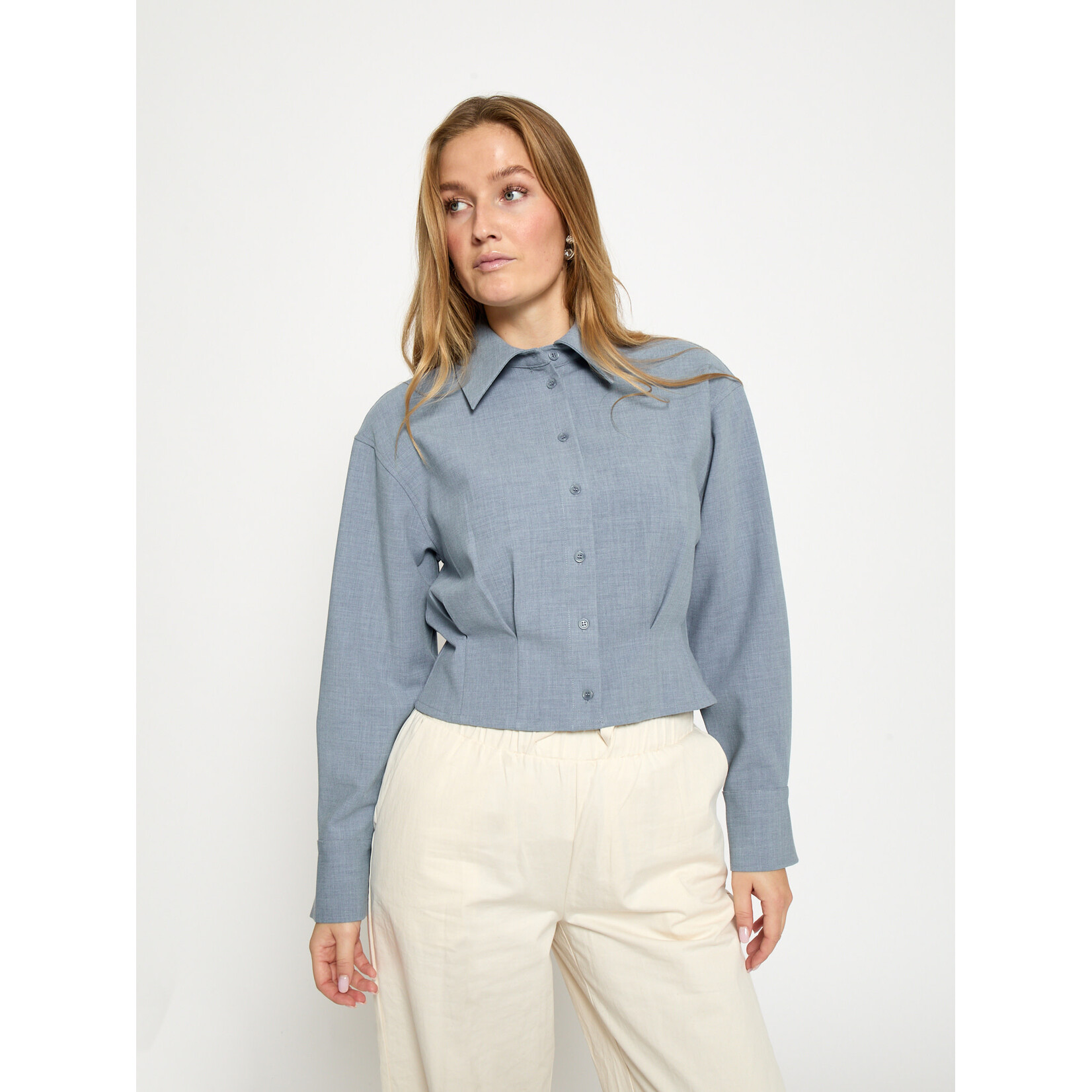 Minus Emmely shirt Skyway blue