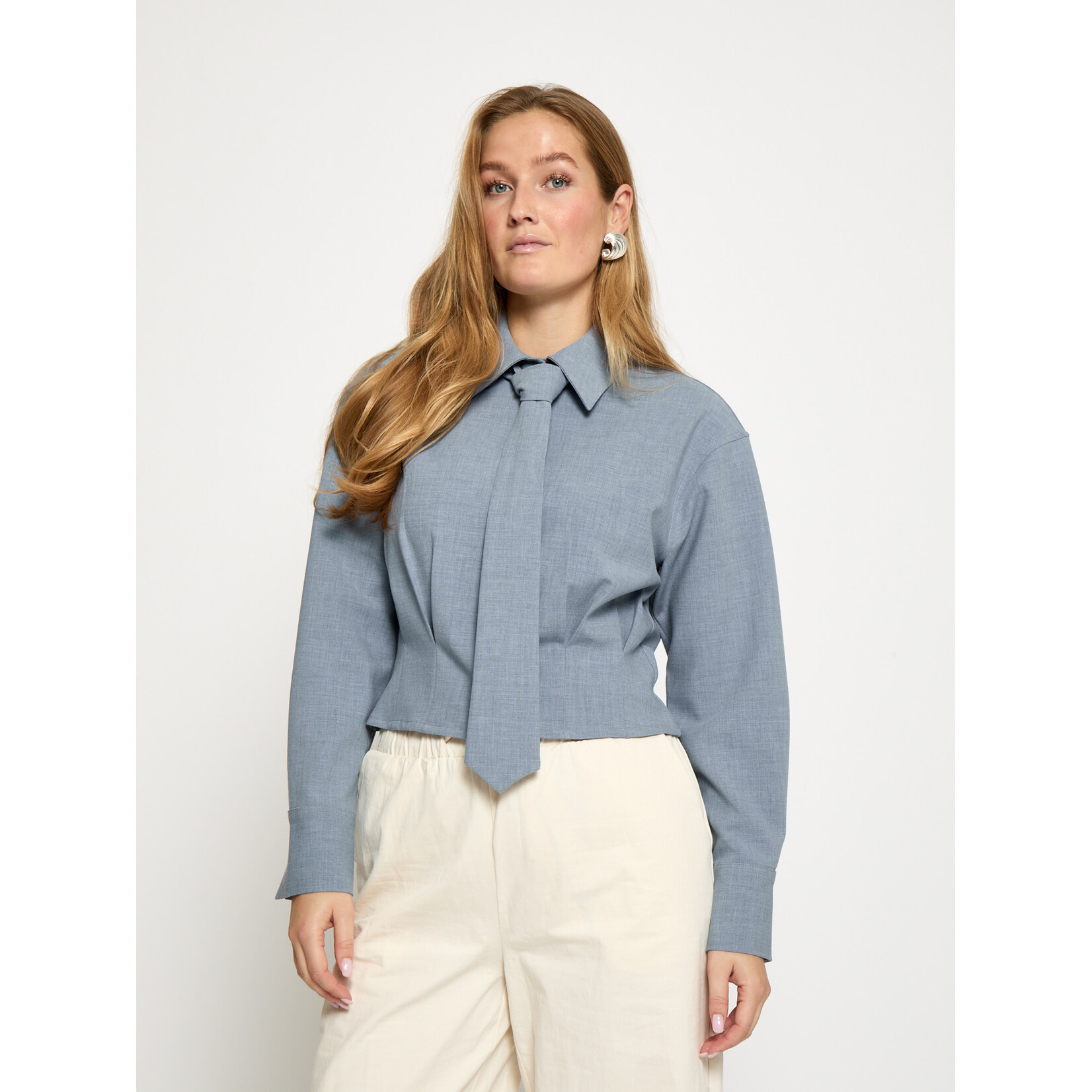 Minus Emmely shirt Skyway blue