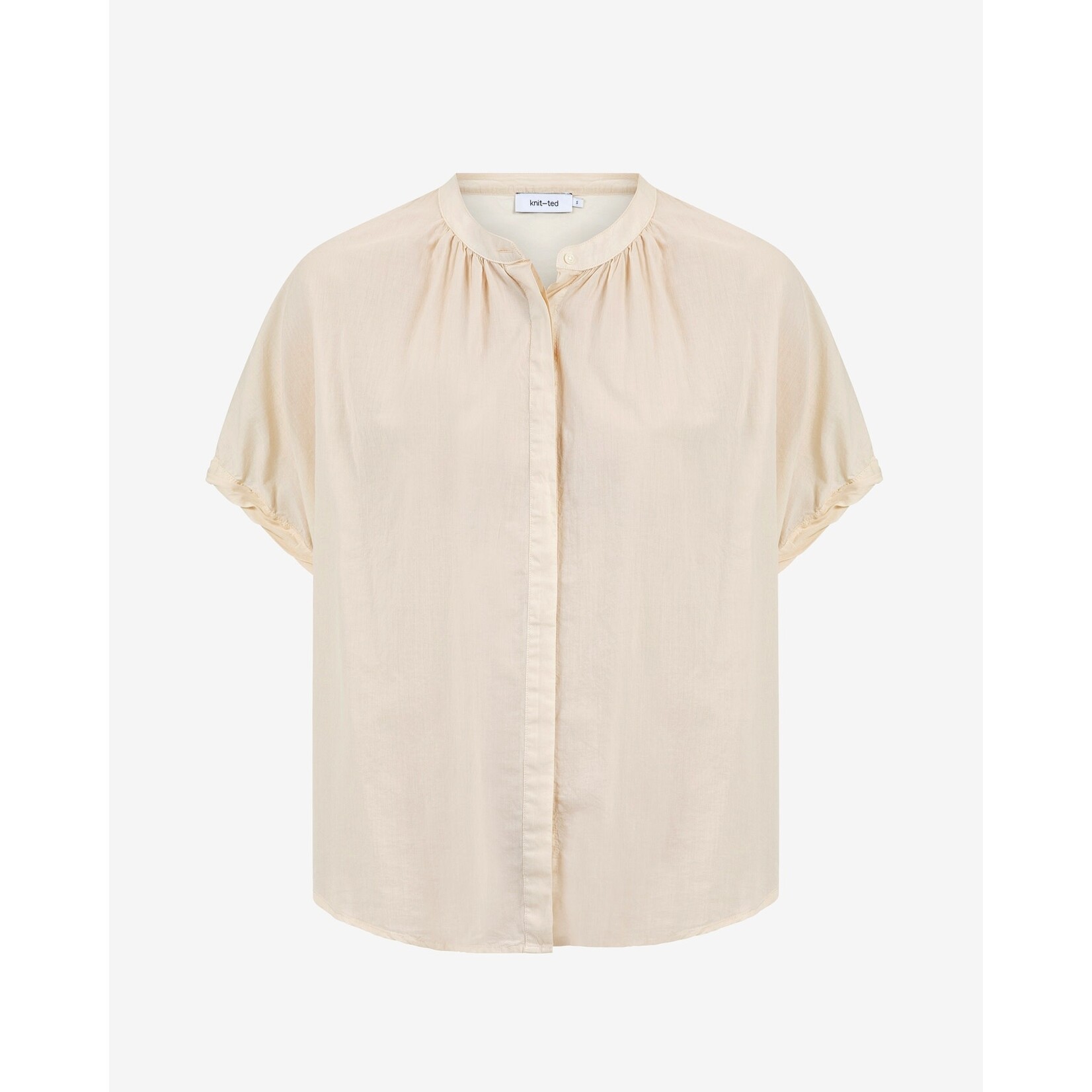 Knit-ted Lotus blouse Ivory