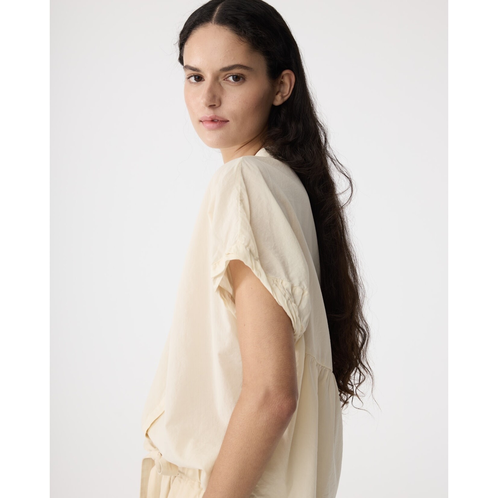Knit-ted Lotus blouse Ivory