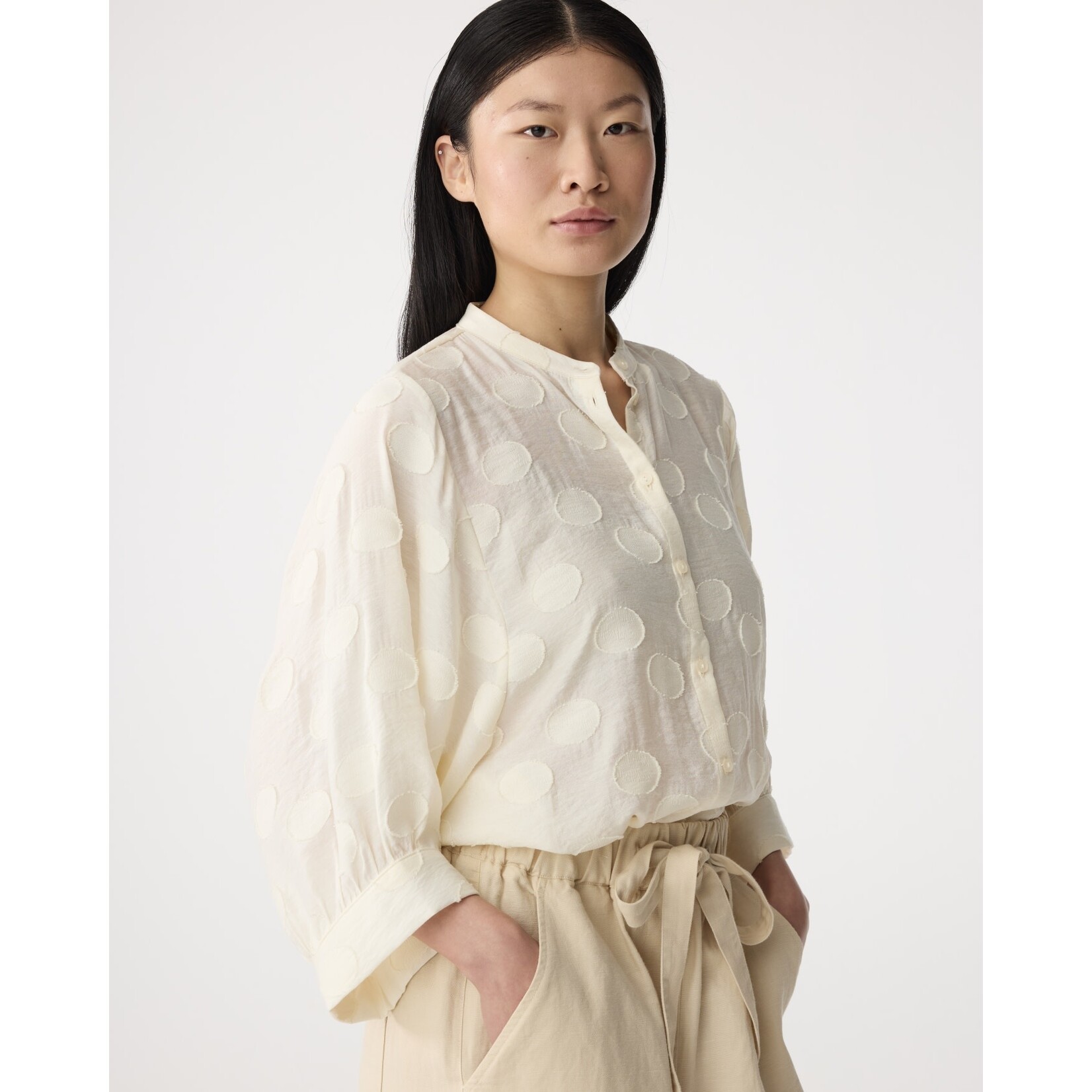 Knit-ted Xena blouse Ivory