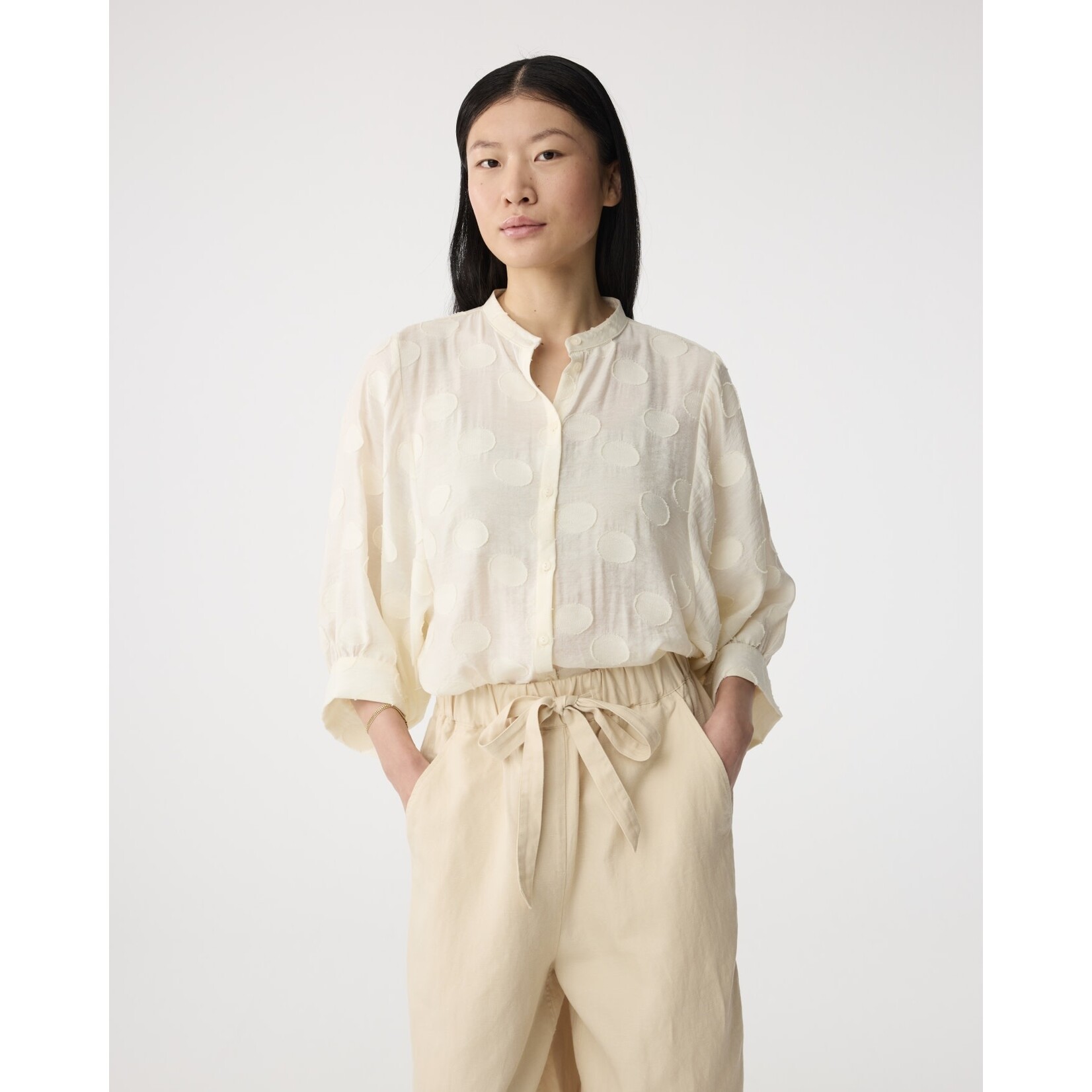 Knit-ted Xena blouse Ivory