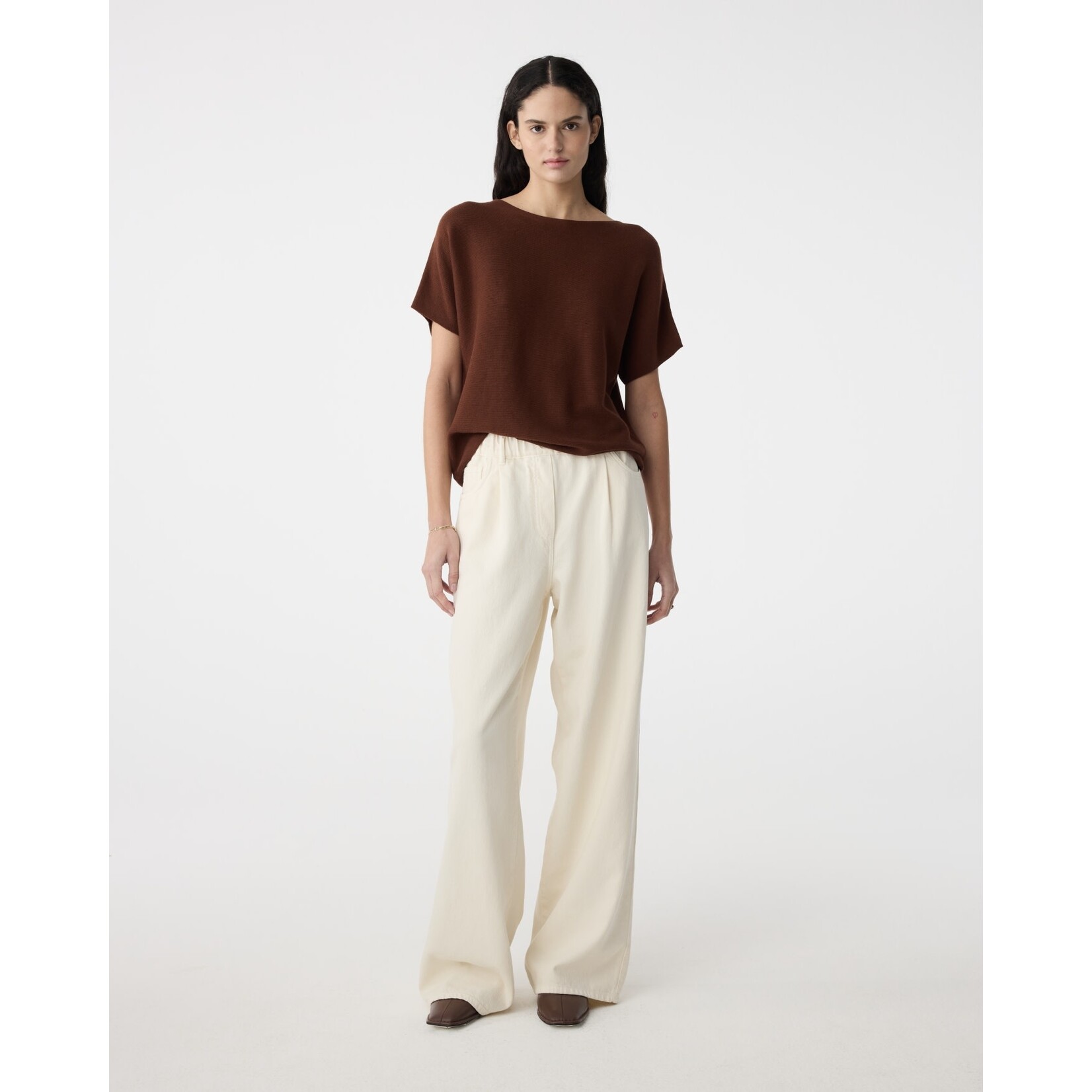 Knit-ted Twiggy pants Ivory