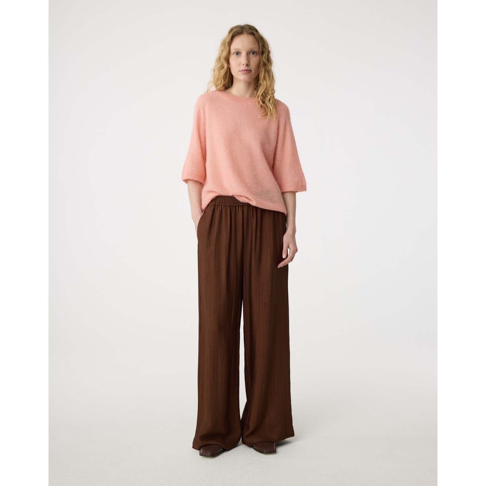 Knit-ted Janou pants Mid brown