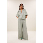 By-Bar Celin gloss pants Light mint