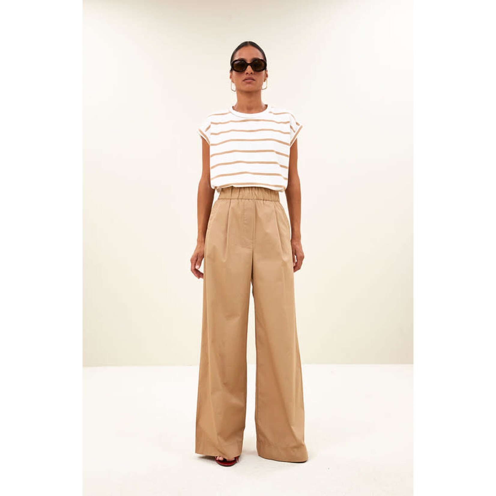 By-Bar Tobi heavy flame stripe top Desert stripe