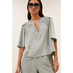By-Bar Blake gloss blouse Light mint