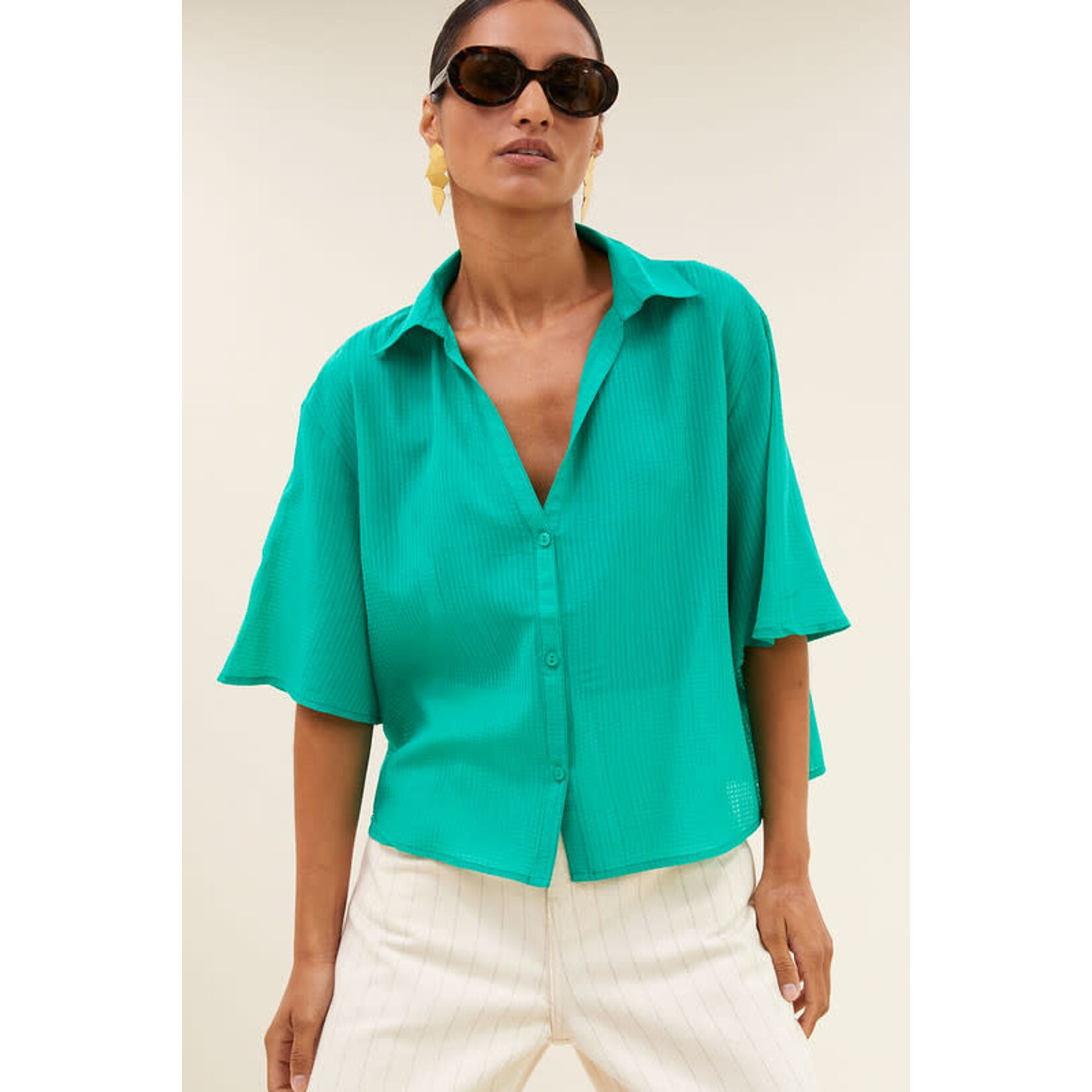 By-Bar Kick blouse Lucky green