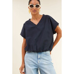 By-Bar Tyler poplin top Midnight