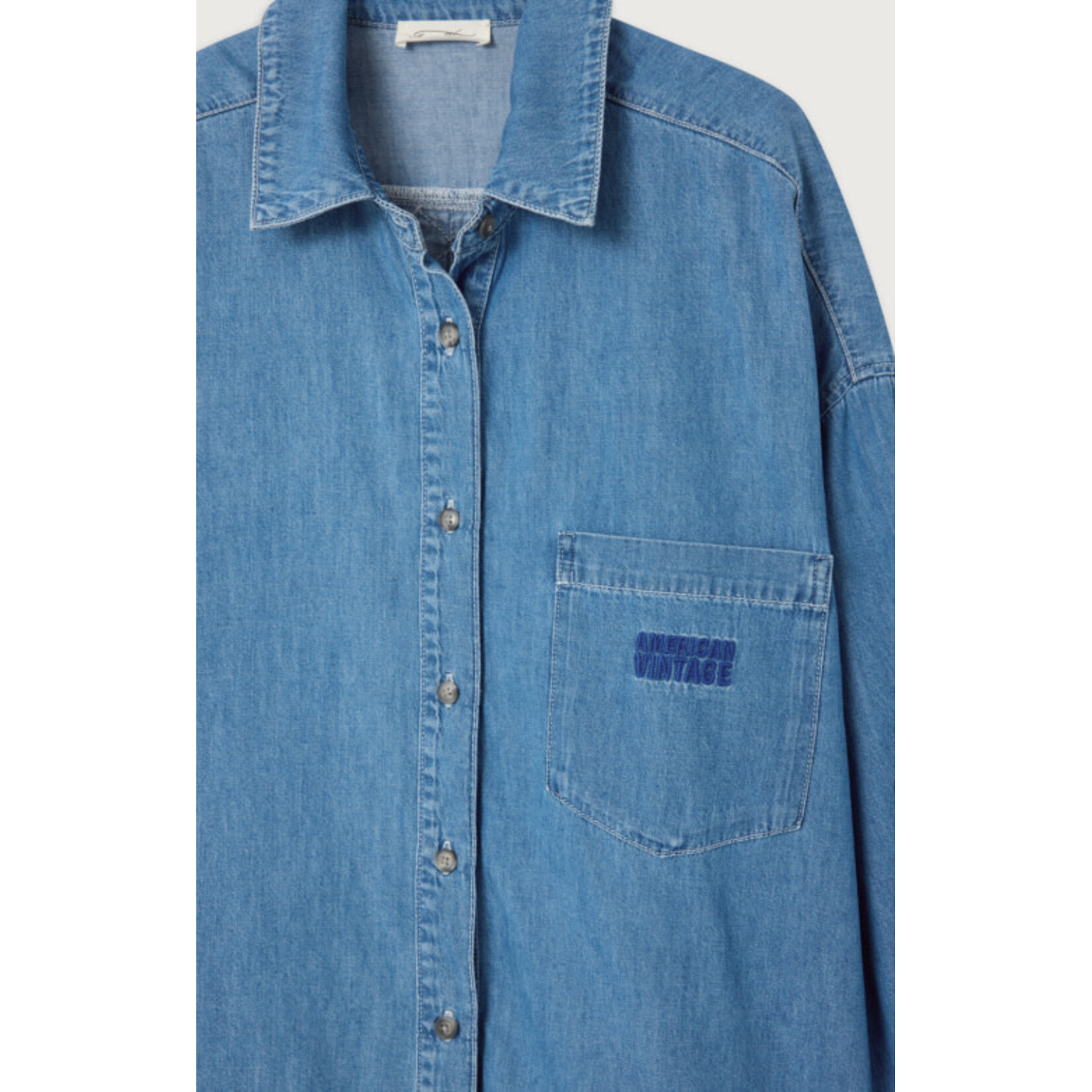 American Vintage Izeway blouse Medium blue