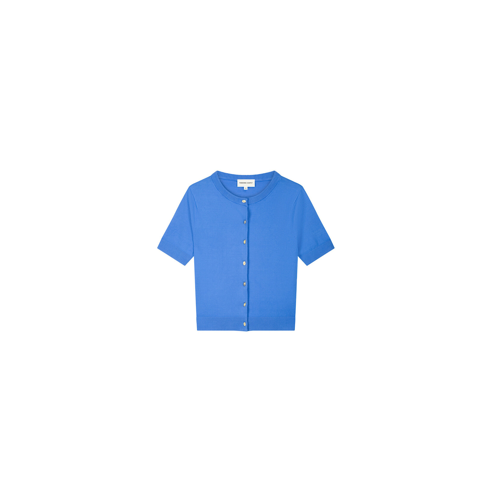 Fabienne Chapot Molly short sleeves cardigan Marina blue